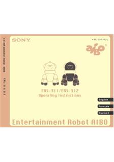 Sony ERS 311 Aibo manual. Camera Instructions.